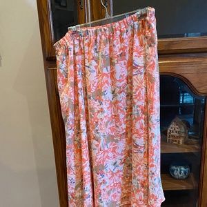 CJ Banks Reversible Coral Skirt